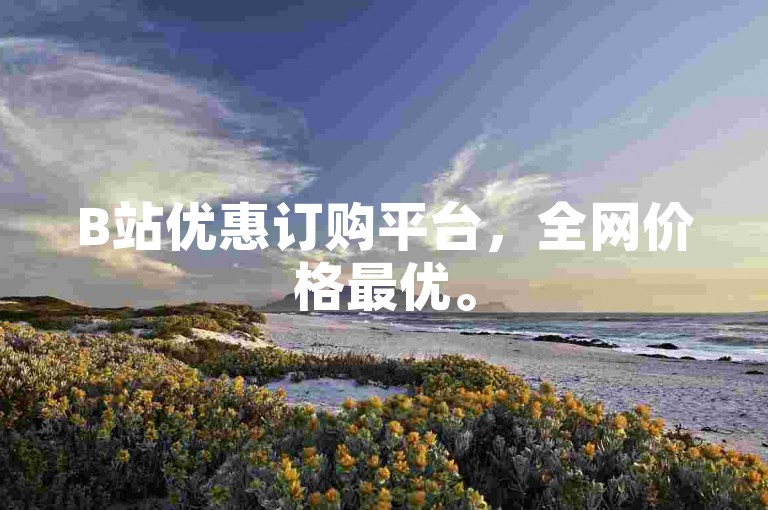B站优惠订购平台，全网价格最优。