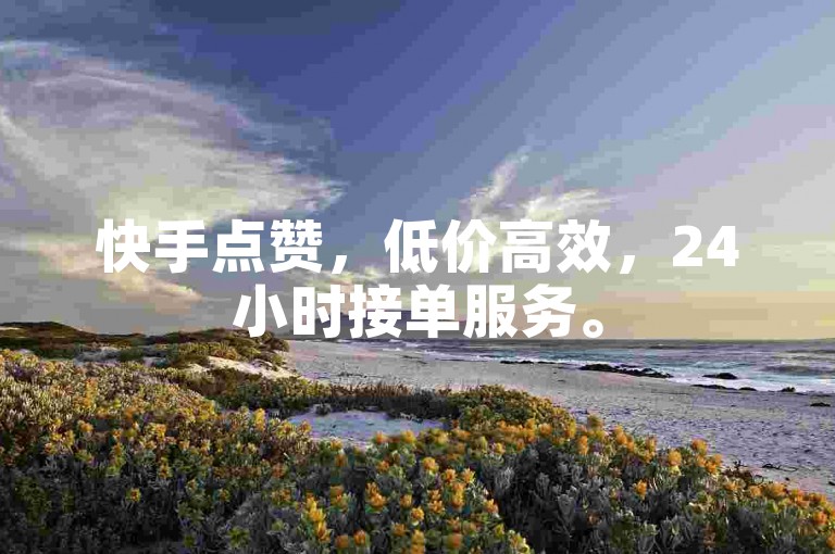 快手点赞，低价高效，24小时接单服务。