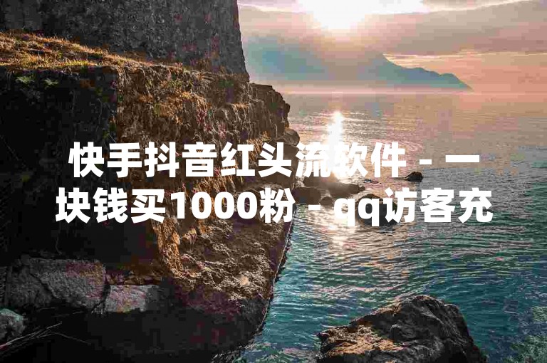 快手抖音红头流软件 - 一块钱买1000粉 - qq访客充值