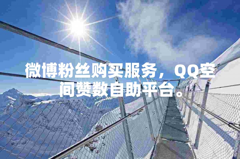 微博粉丝购买服务，QQ空间赞数自助平台。