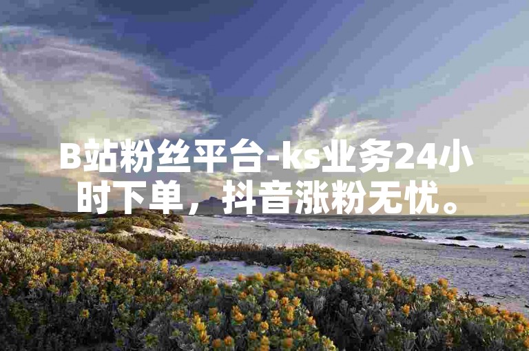 B站粉丝平台-ks业务24小时下单，抖音涨粉无忧。