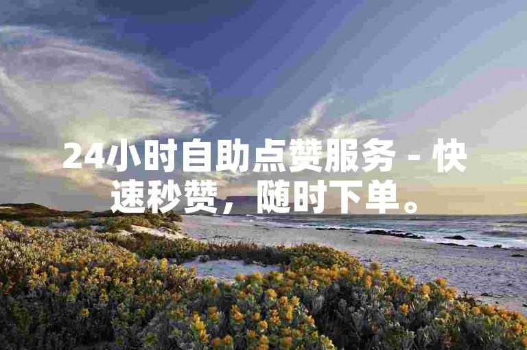 24小时自助点赞服务 - 快速秒赞，随时下单。