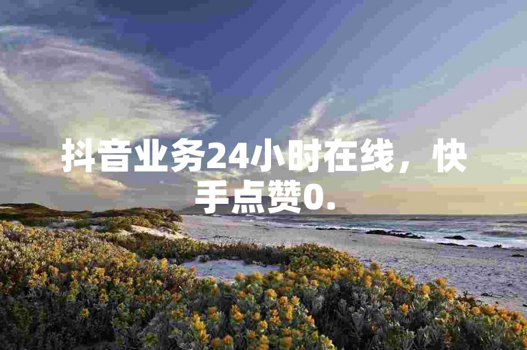 抖音业务24小时在线，快手点赞0.5元1000个。