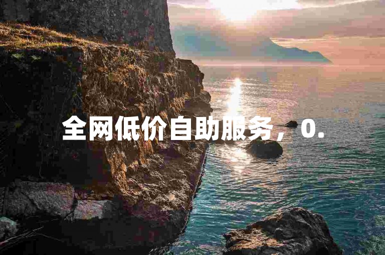 全网低价自助服务，0.5元即可获得1000赞。