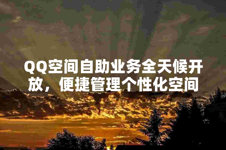 QQ空间自助业务全天候开放，便捷管理个性化空间。