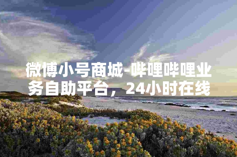 微博小号商城-哔哩哔哩业务自助平台，24小时在线下单服务。