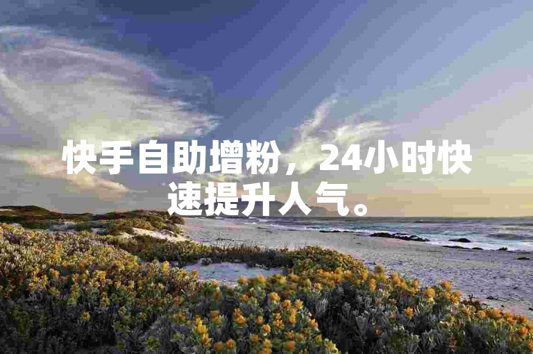 快手自助增粉，24小时快速提升人气。