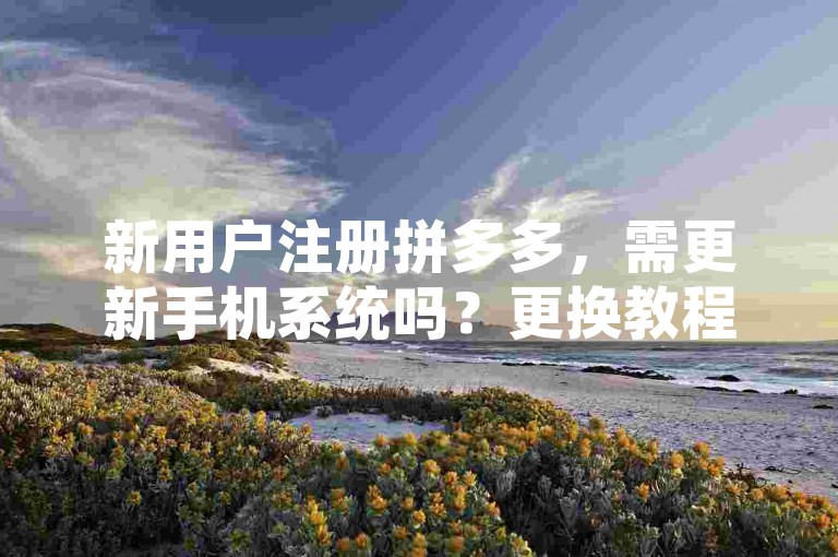 新用户注册拼多多，需更新手机系统吗？更换教程在此。