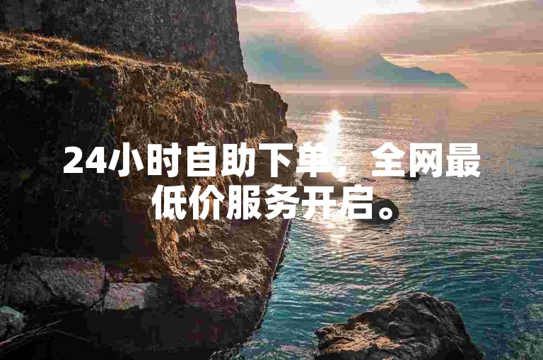 24小时自助下单，全网最低价服务开启。