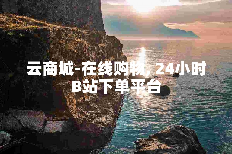 云商城-在线购物, 24小时B站下单平台