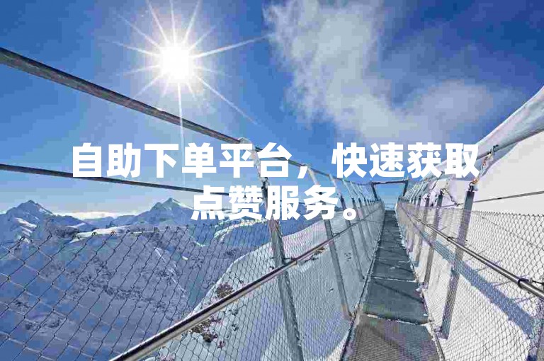 自助下单平台，快速获取点赞服务。