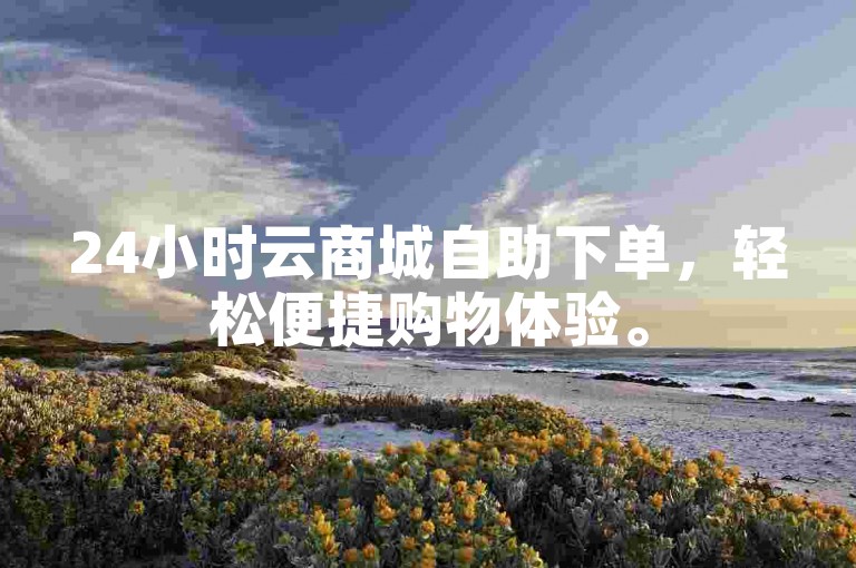 24小时云商城自助下单，轻松便捷购物体验。