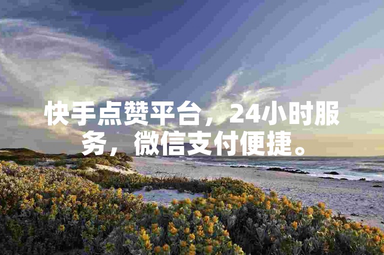 快手点赞平台，24小时服务，微信支付便捷。